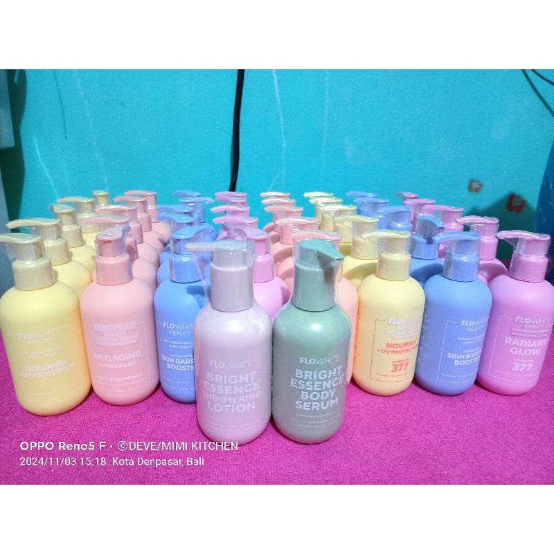 Body Serum Body Lotion Body Shimmering FloWhite 200ml ORIGINAL APPROVED TASYA FARASYA