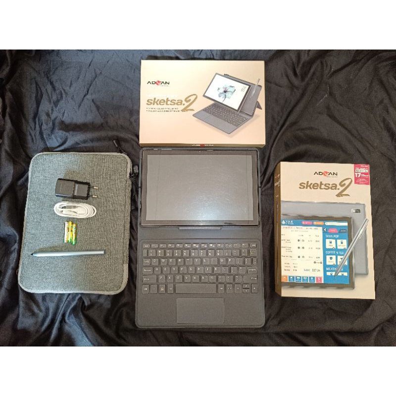 TABLET TAB ADVAN SKETSA DUA SECOND LIKE NEW 10 INCH