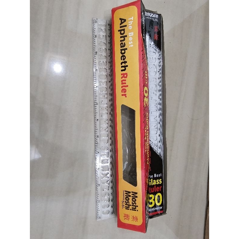 

Penggaris 30cm Huruf dan Angka Merk Moshi Moshi 12pcs