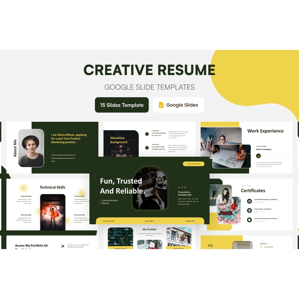 Presentasi Portofolio dan CV | Power Point | Business Plan | Google Slides | PPT | PORTOFOLIO | CV |