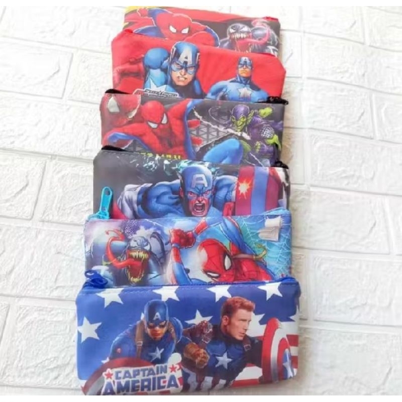 

Dompet Kotak Pensil Tempat Pensil Motif Superhero