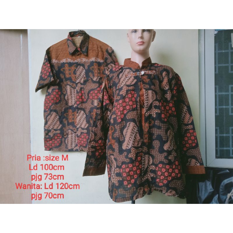 BATIK COUPLE PRELOVED / BAJU KONDANGAN COUPLE PRELOVED