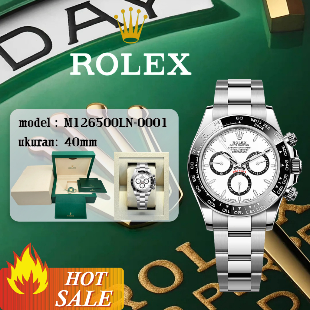 Rolex GMT Rolex Cosmograph Daytona Seri Jam tangan Model m126500ln-0001 Oyster Perpetual Submariner 