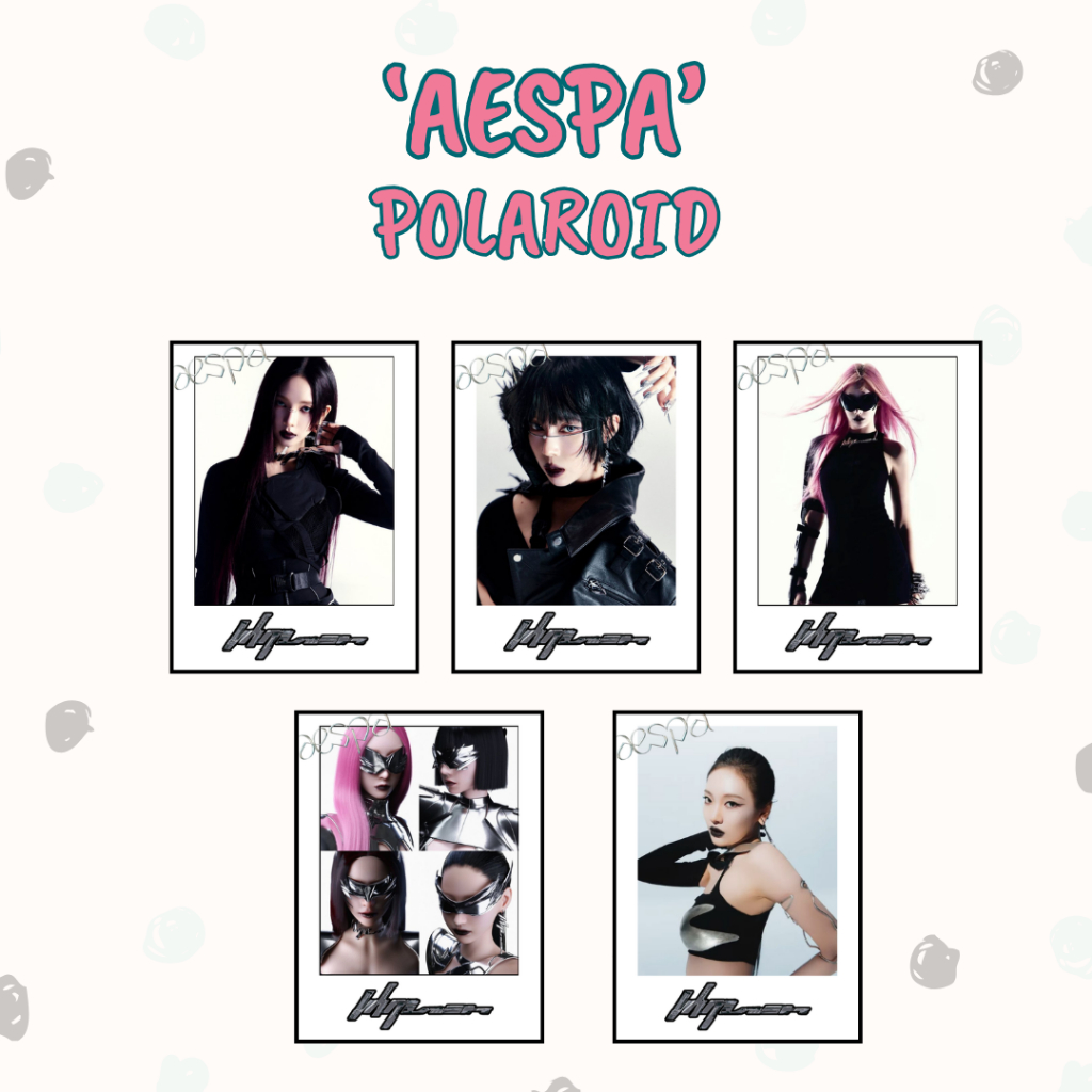POLAROID AESPA WHIPLASH ISI 5 | KARINA WINTER GISELE NINGNING