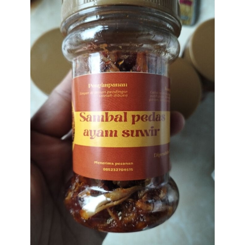 

Sambal Pedas Ayam Suwir /Pedas,asin