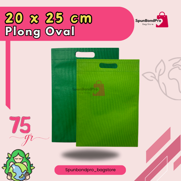 

TAS SPUNBOND PLONG (OVAL) 20X25 CM 75GR POLOS UNTUK TAS SOUVENIR, SYUKURAN, MENGENANG, PROMOSI, BANSOS,DLL