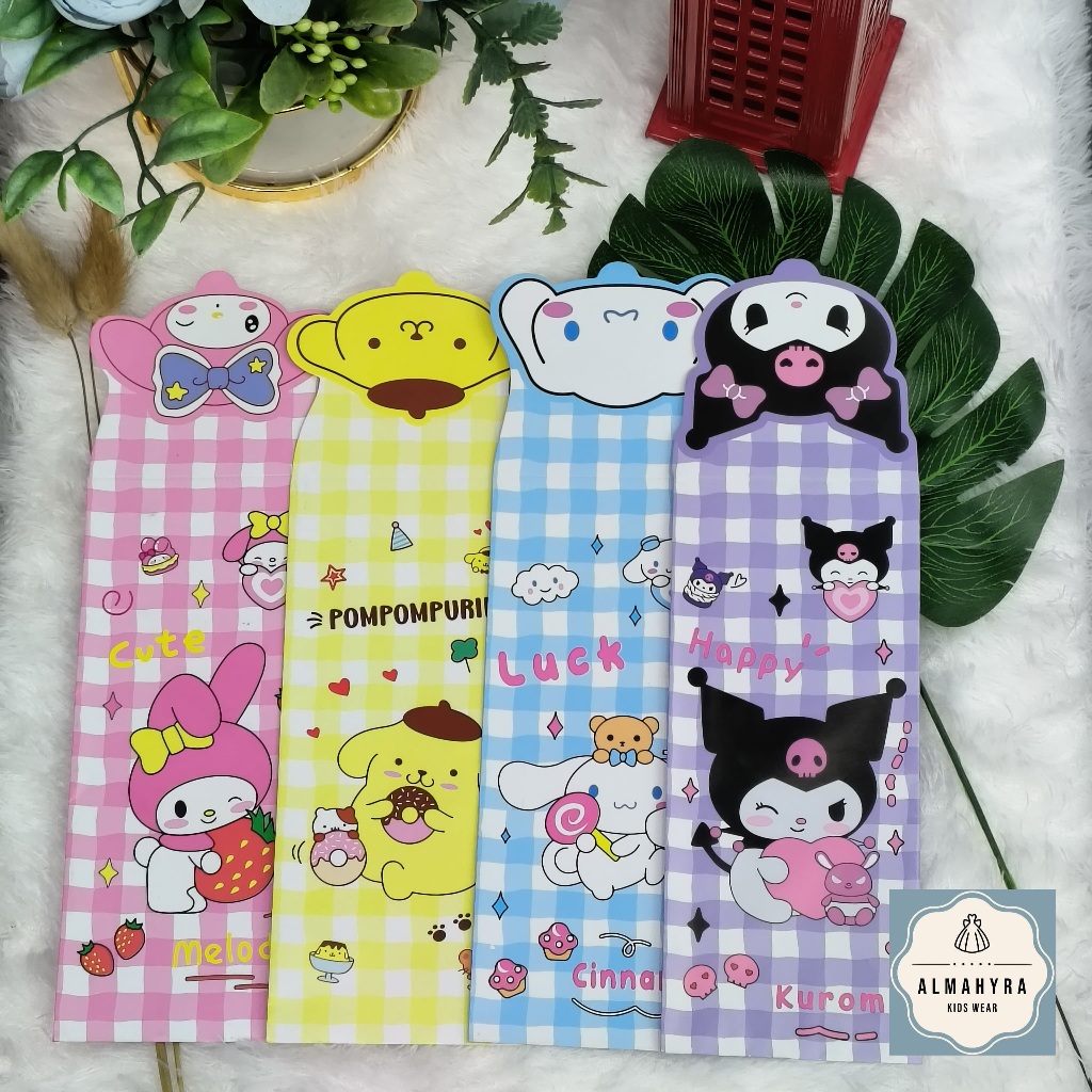 

5 PCS - AMPLOP LEBARAN SANRIO KUROMI MY MELODY