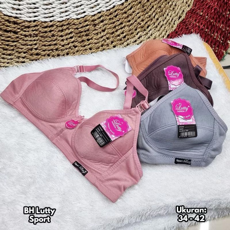 BH Lutty Sport Tanpa Busa Kait 2 dan Kait 3 Sport Bra Lutty BRA Lutty Sport