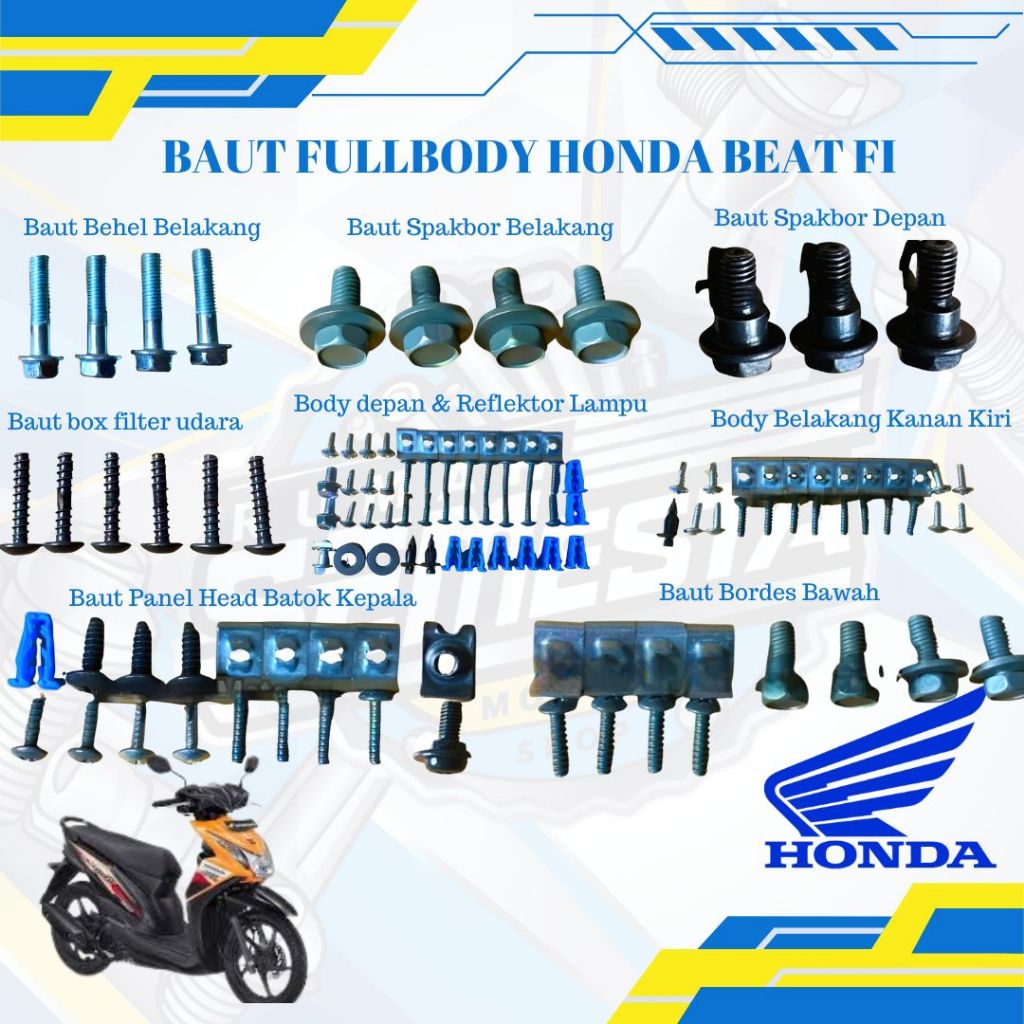BAUT FULLBODY BEAT FI/BAUT HONDA BEAT/BAUT BODY