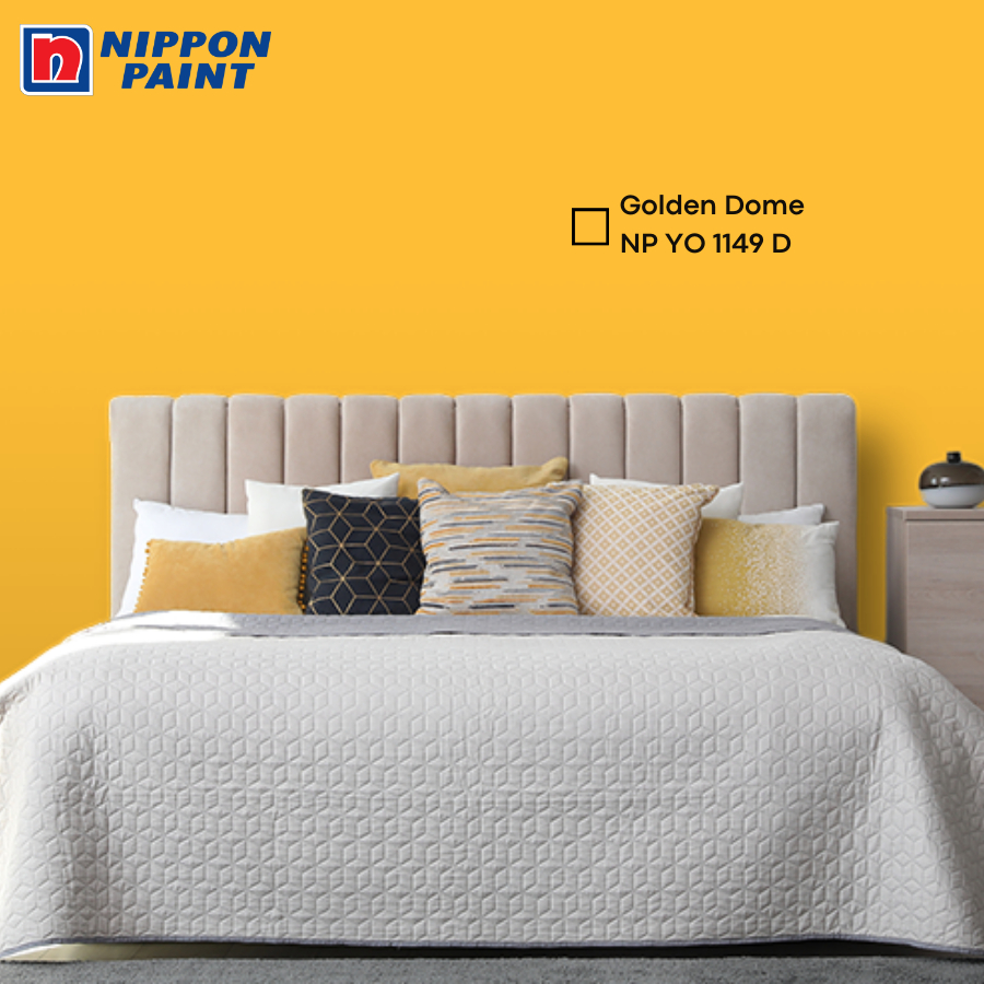 NIPPON PAINT CAT TEMBOK EKSTERIOR & INTERIOR Golden Dome YO 1149 D SPOTLES WEATHERBOND VINILEX ELAST