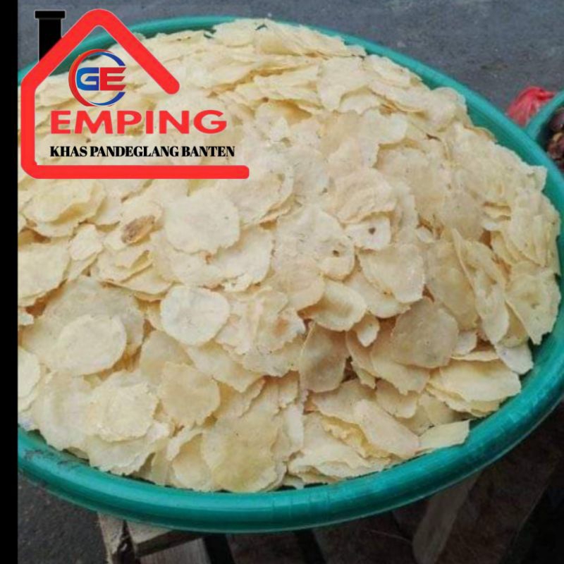 

Emping melinjo asli no campuran tipis kering kemasan 1kg original khas Pandeglang Banten