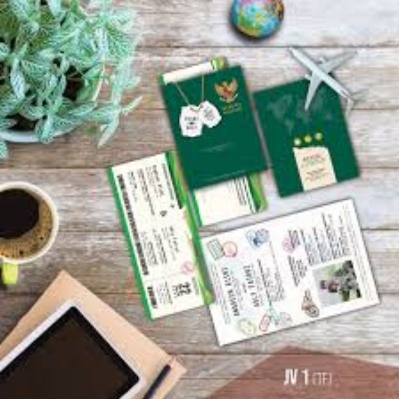 UNDANGAN NIKAH - UNDANGAN PASPORT - UNDANGAN UNIK - UNDANGAN TRENDI - UNDANGAN  MURAH