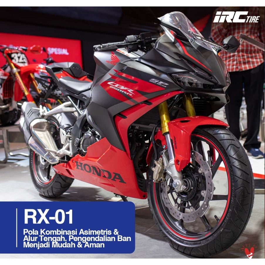 SNI Ban IRC 100/80-17 EXATO, NR85, RX01F, Ban Motor TUBELESS Ring 17, CB150R, CBR,  YZF R15, VIXON, 