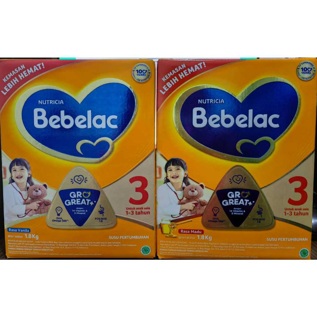 Nutricia Bebelac 1.8kg susu bubuk Usia 1-3 Tahun
