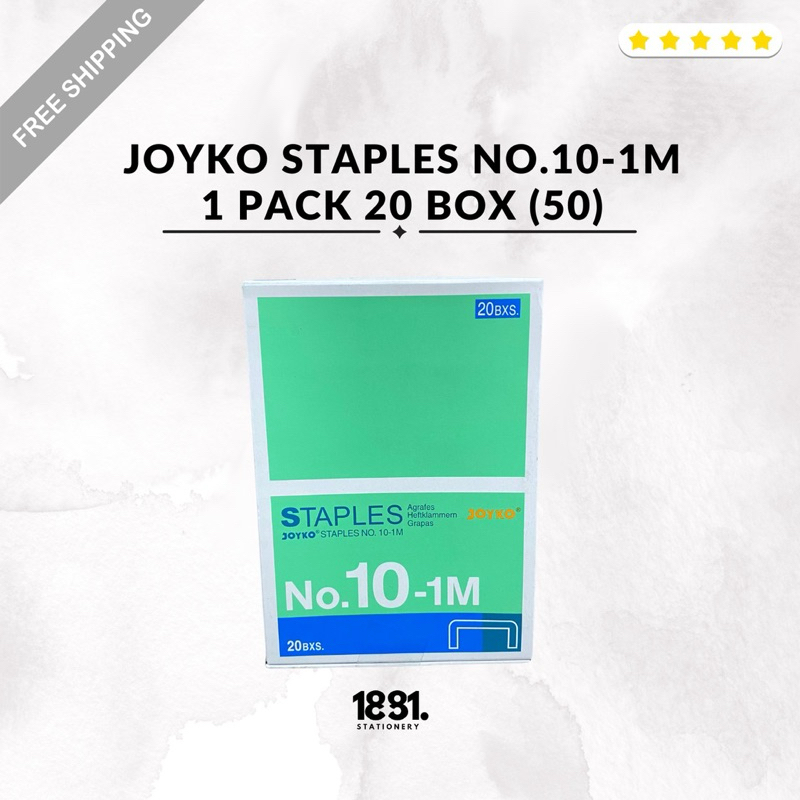 

Refill Staples Stapler Joyko No.10-1M | Staples 1 Pack 20 Box | Staples Joyko 1 Pack