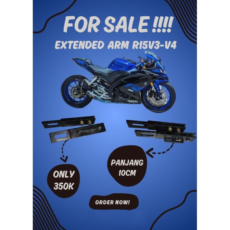 Extended arm R15 v3 dan v4