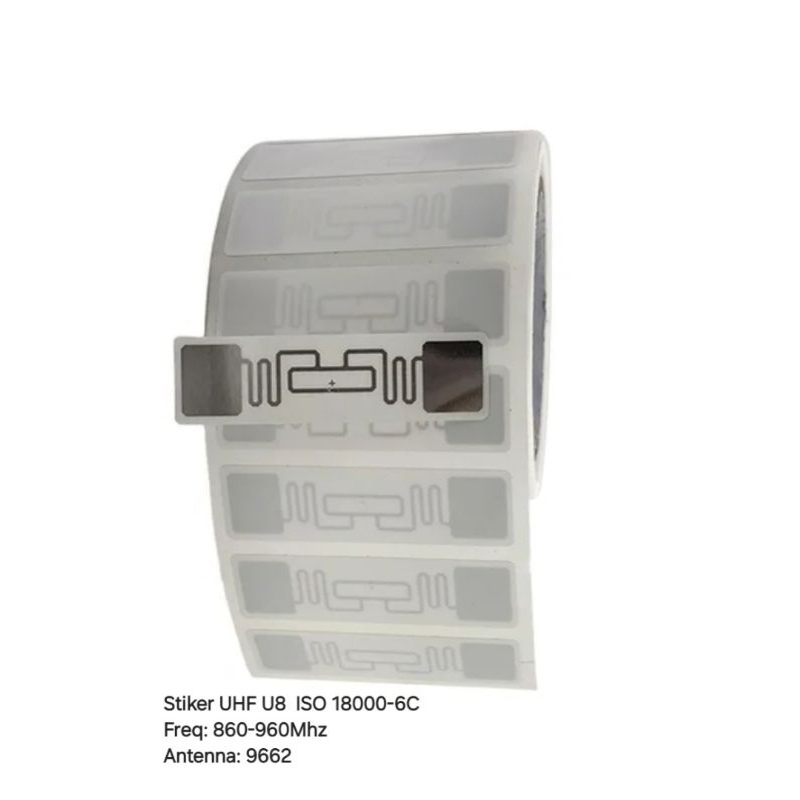 

Stiker UHF U8 Passive 9662 tag ISO18000-6C Waterproof / Sticker Passive 9962 Label UHF UCODE 8 ISO18000-6C 860-960Mhz - Kertas