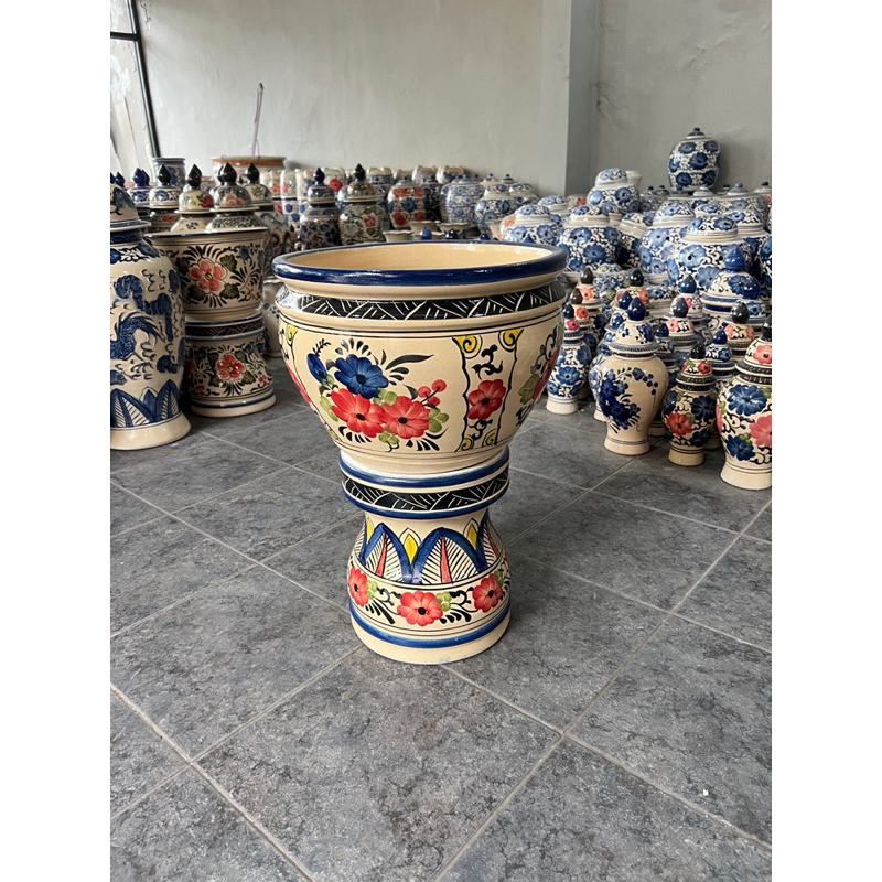 Pot Kaki Keramik / Pot Tanaman