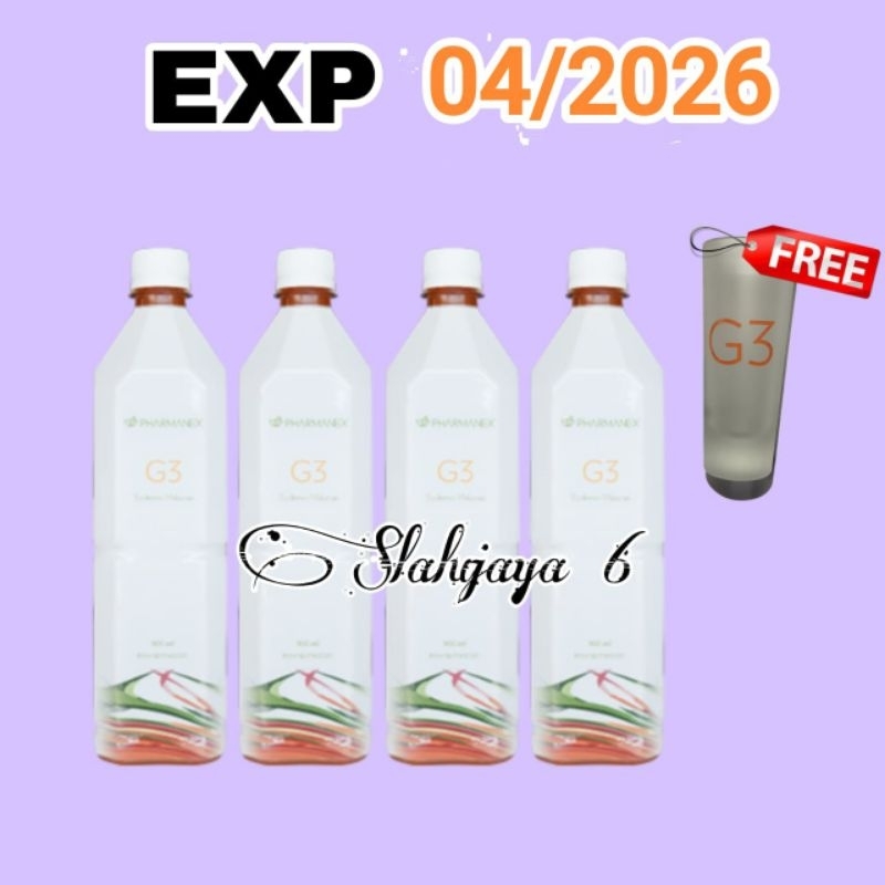 

pharmanexx jus g 3 juice g 3 jus 4 BOTOL FREE GELAS SLOKI minuman kesehatan