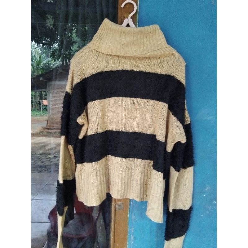 sweater wanita tebal rajut tebal
