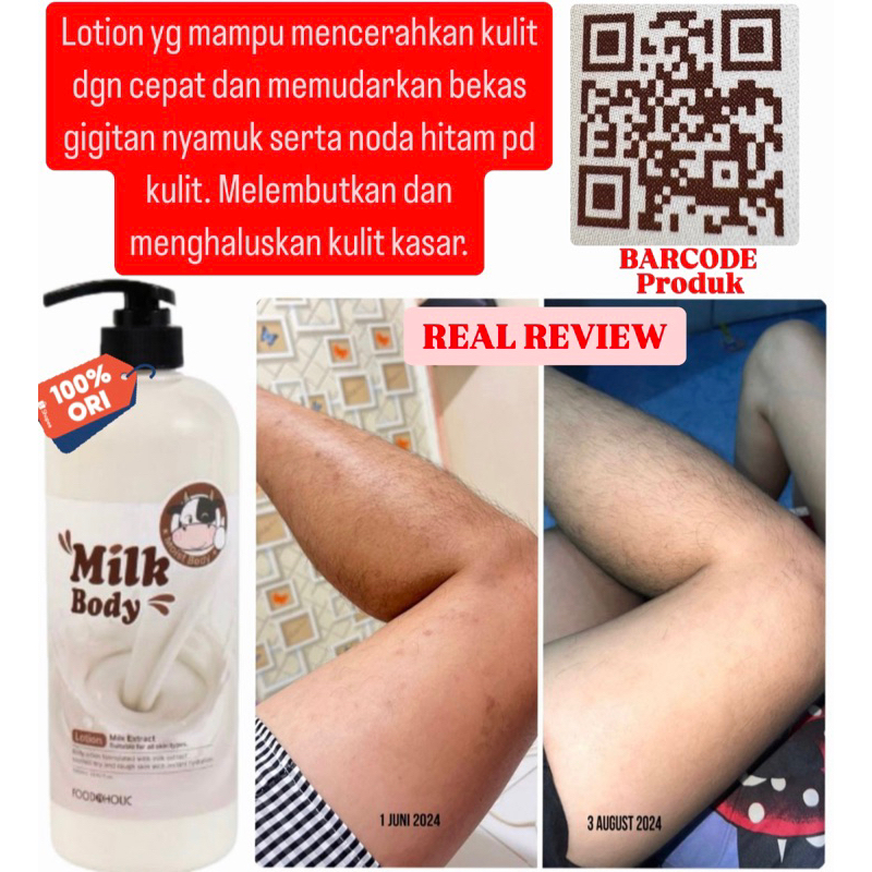 JUAL RUGI Foodaholic Milk Body Lotion (CUCI GUDANG) STOCK TERBATAS