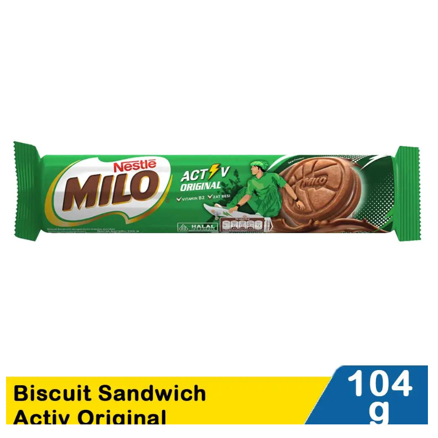 

Milo Biscuit Sandwich Activ Original 104 Gram