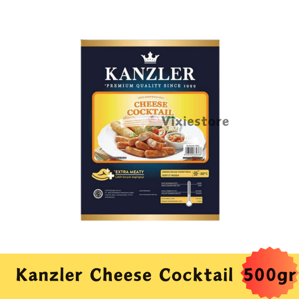 

Kanzler Cheese Cocktail Sausage Sosis Keju Mini 500gr