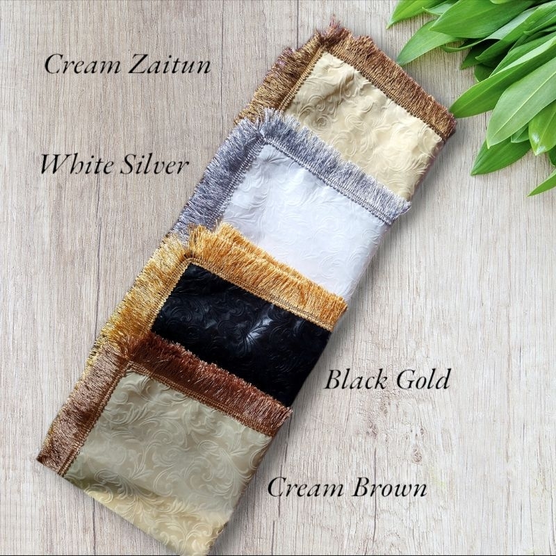 READY Taplak Meja Tamu Panjang Rumbai / Taplak Meja Ruang Tamu Rumbai/ Taplak Meja Makan Rumbai/ Tab