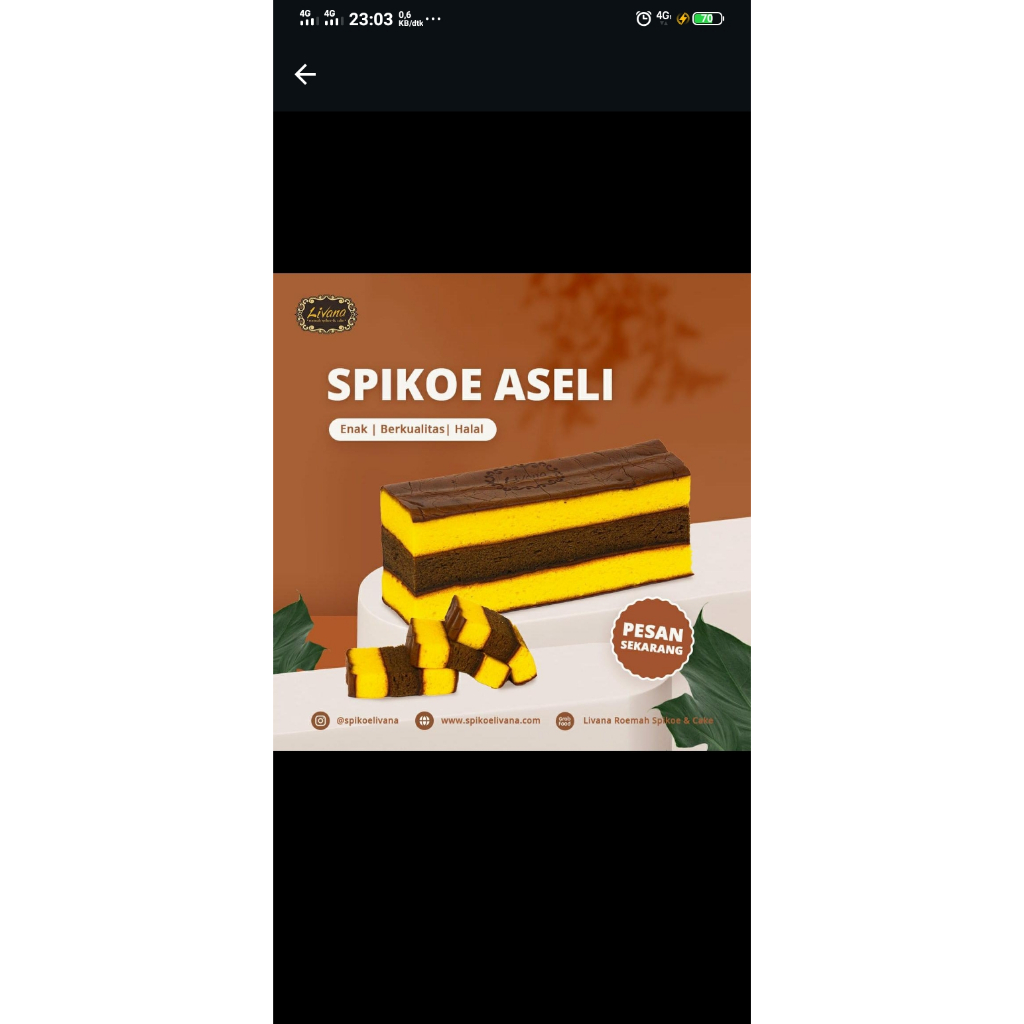 

Livana Spikoe Kue Lapis Legit Khas Surabaya