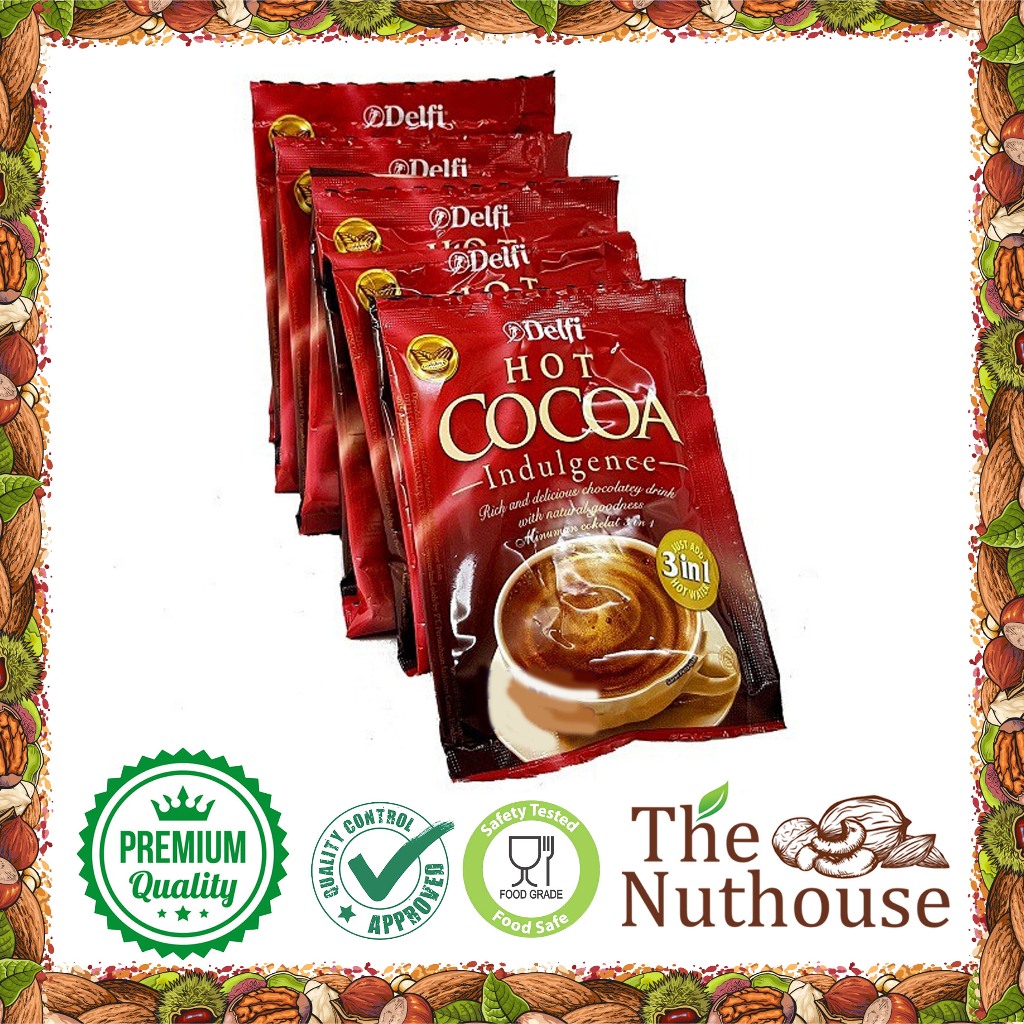 

Delfi Hot Cocoa Indulgence Minuman Serbuk Cokelat 25gr [Per Renceng 10pcs]