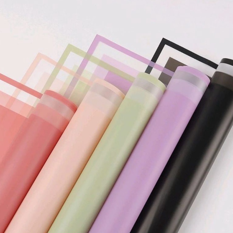 

Hot Surprise 2 Lembar Kertas Buket Cellophane Doff Border