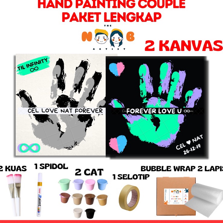 

Produk Terviral Hand Painting Kit Canvas By The Noob Artist Kanvas Cap Tangan Couple Canvas 2x2 cm Kanvas Lukis Tangan Couple