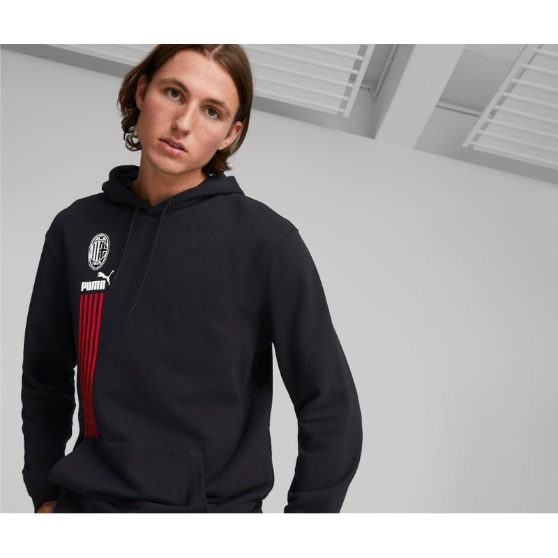 Jaket Hoodie Bola Milan Special Edition Black Casual High Quality Premium/Jaket Hoodie/Hoodie Pria W