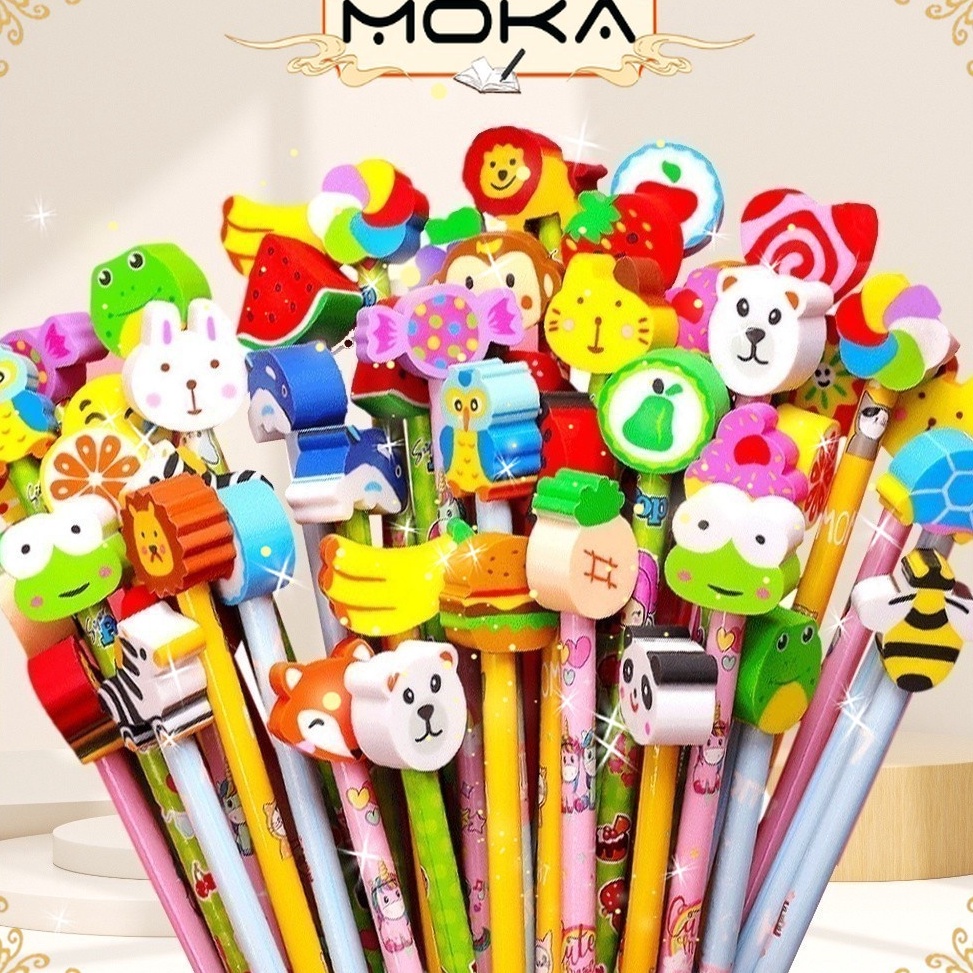 

Lebih Bagus MOKA 1 LUSIN PENSIL MOTIF PENGHAPUS PENCIL TULIS MOTIF PENSIL TULIS MURAH MKP74