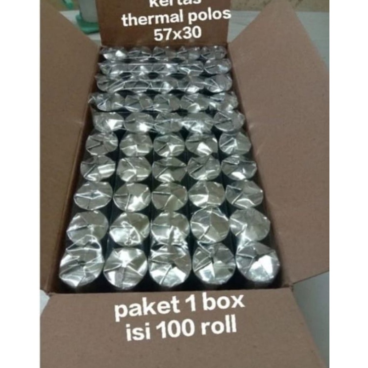 

Harga Terjamin Kertas kasir thermal edc bluetooth murah 5857x3mm paket 1 roll 1 dust