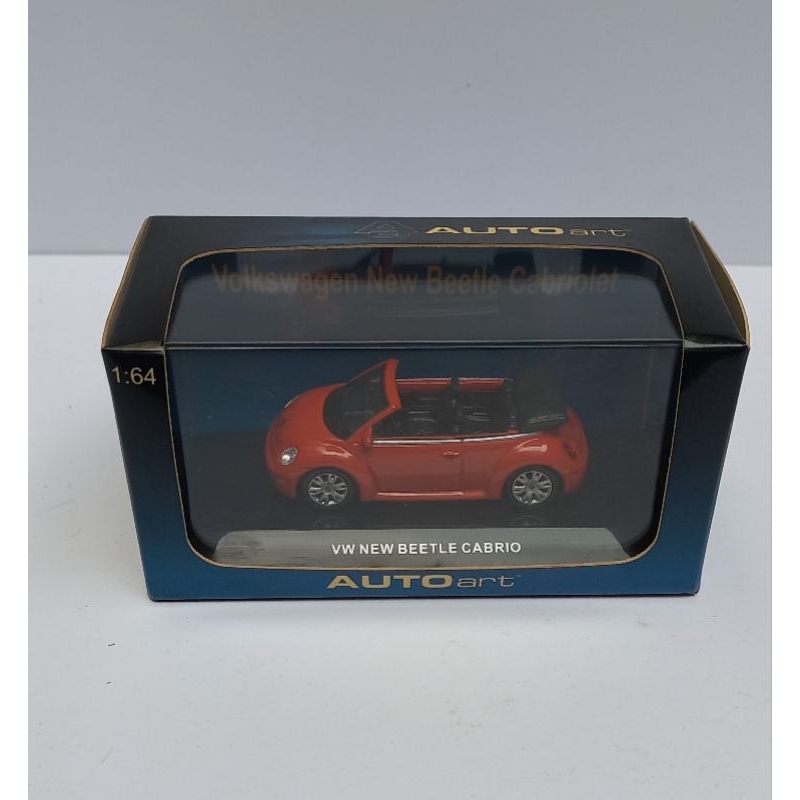 autoart auto art volkswagen vw new beetle cabrio diecast 1/64 (t)