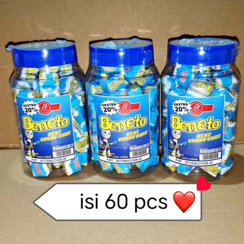 

Permen cube viral enak Beneto bukan Boneto halal izin PIRT