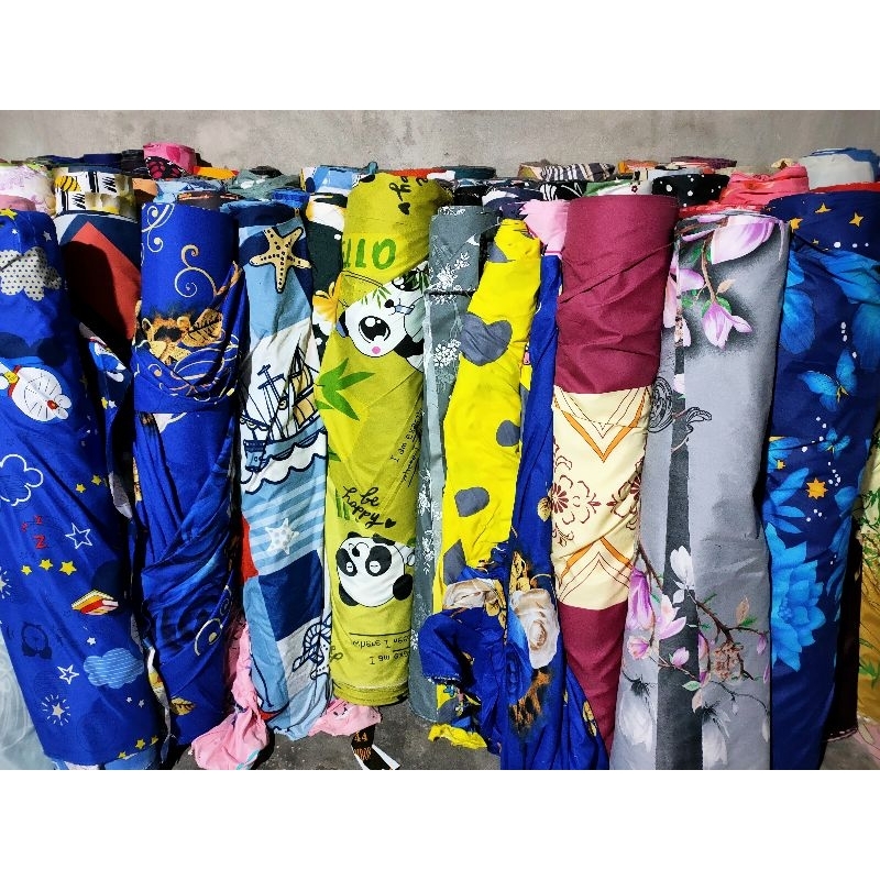 Bahan Kain Sprei Meteran Katun Microtex Disperse Motif karakter