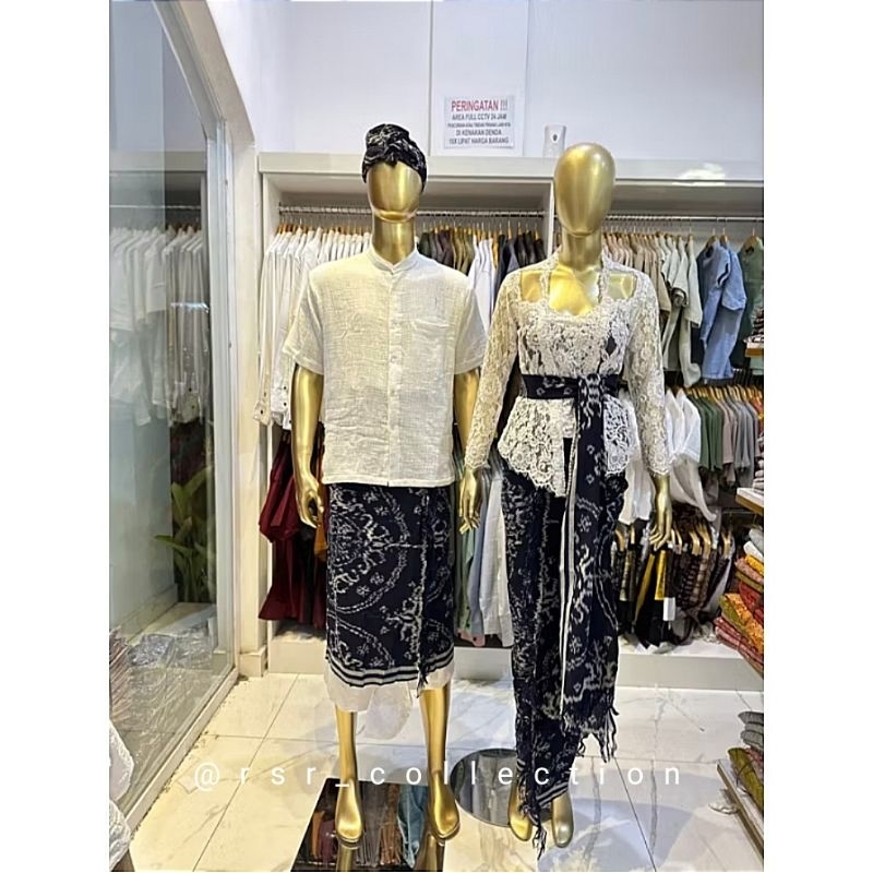 SET COUPLE TENUNAN BLANKET MOTIF PREMIUM//SET KAMEN SELENDANG ETNIK//SET SAPUT UDENG PRIA BALI//SET 