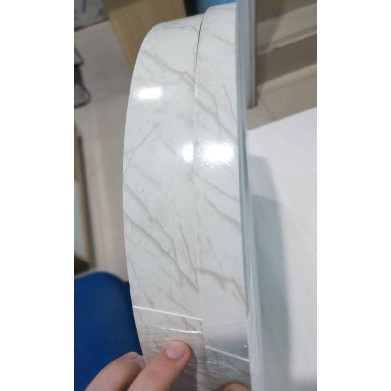 Edging hpl motif marmer 22mmx1mm / 42mmx1mm edging pvc