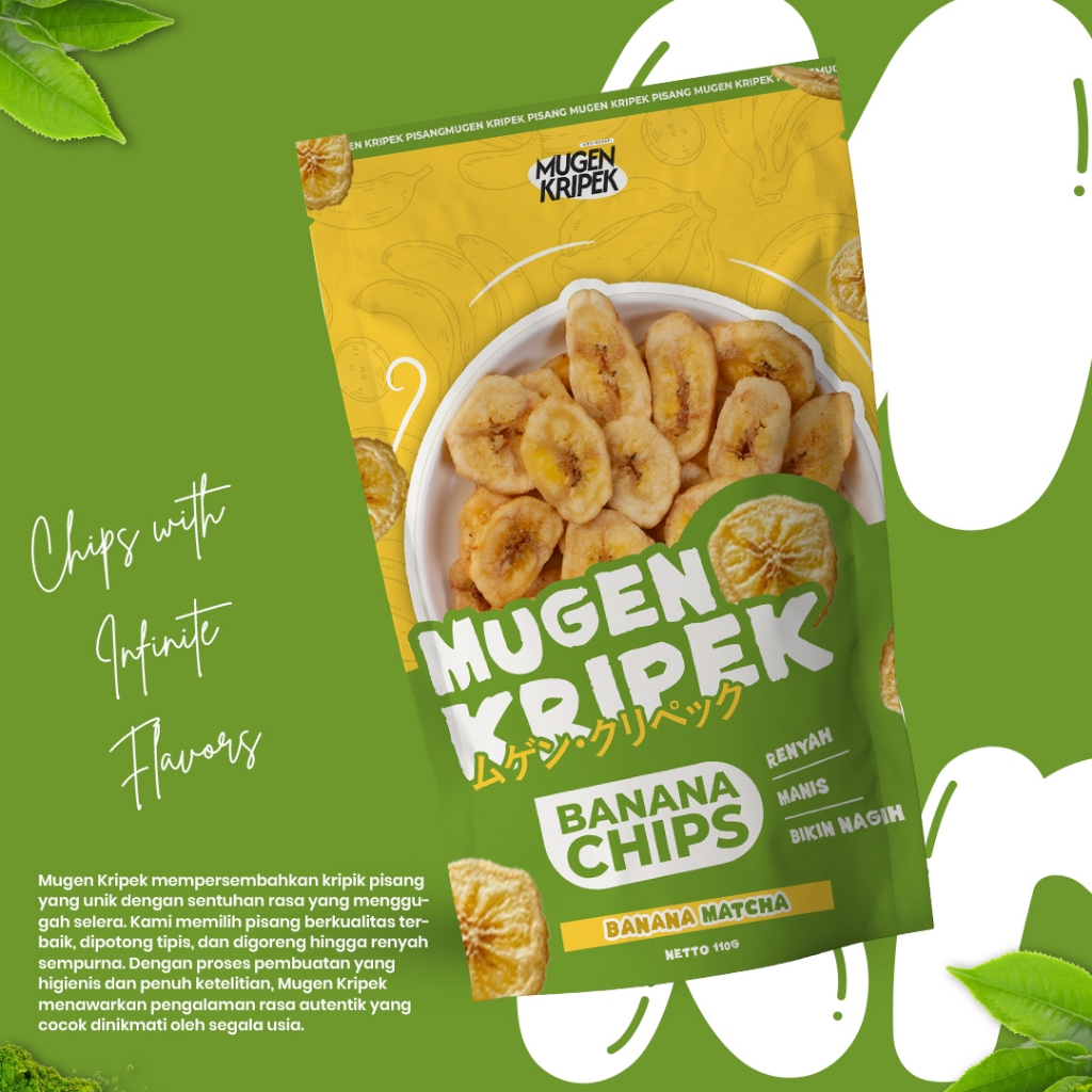 

Kripik pisang Rasa | Mugen Kripek Banana Chips - Banana Matcha