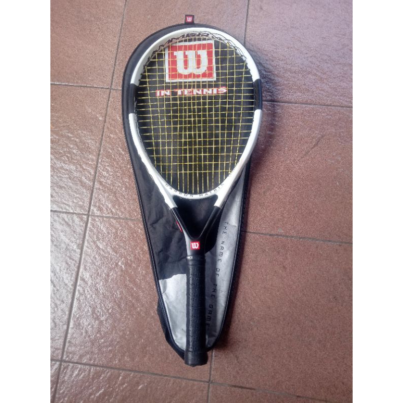Raket Tenis Wilson HAMMER CARBON MATRIX H6 Berat -+ 280g 115 Original Second Bekasi