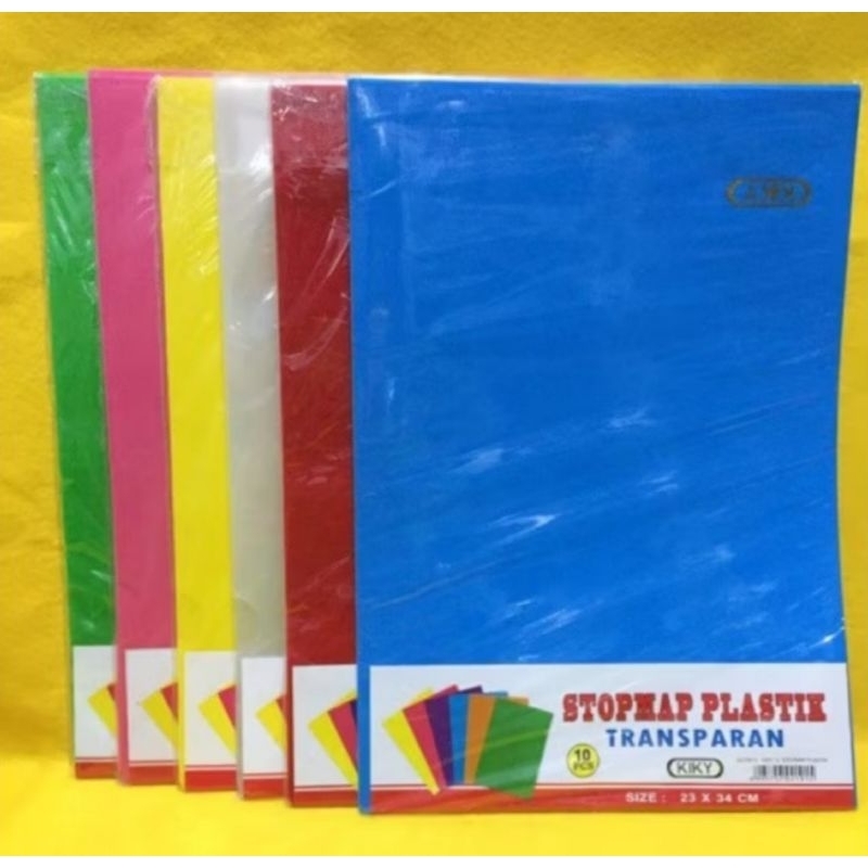 

Stopmap Plastik Transparan (MAP L) 10 pcs Beraneka Warna