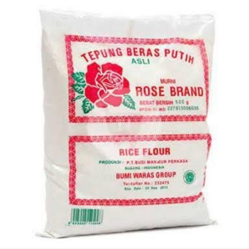 

Tepungberas putih rose brand 500gr