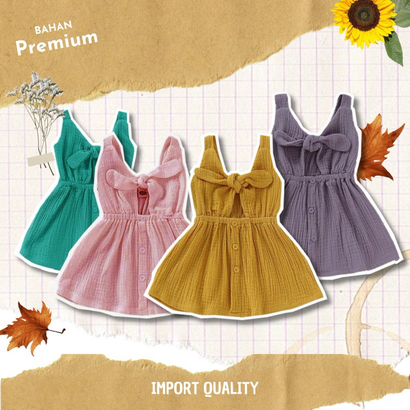 ZUNAIRA DRESS, dress anak perempuan, baju pantai anak perempuan