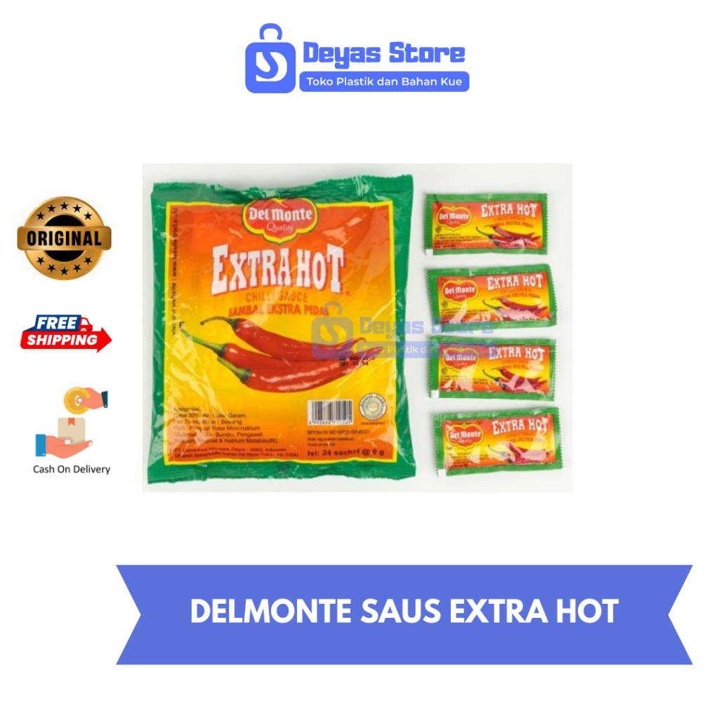 

Del Monte Extra Hot Sauce Sachet 8gr isi 24