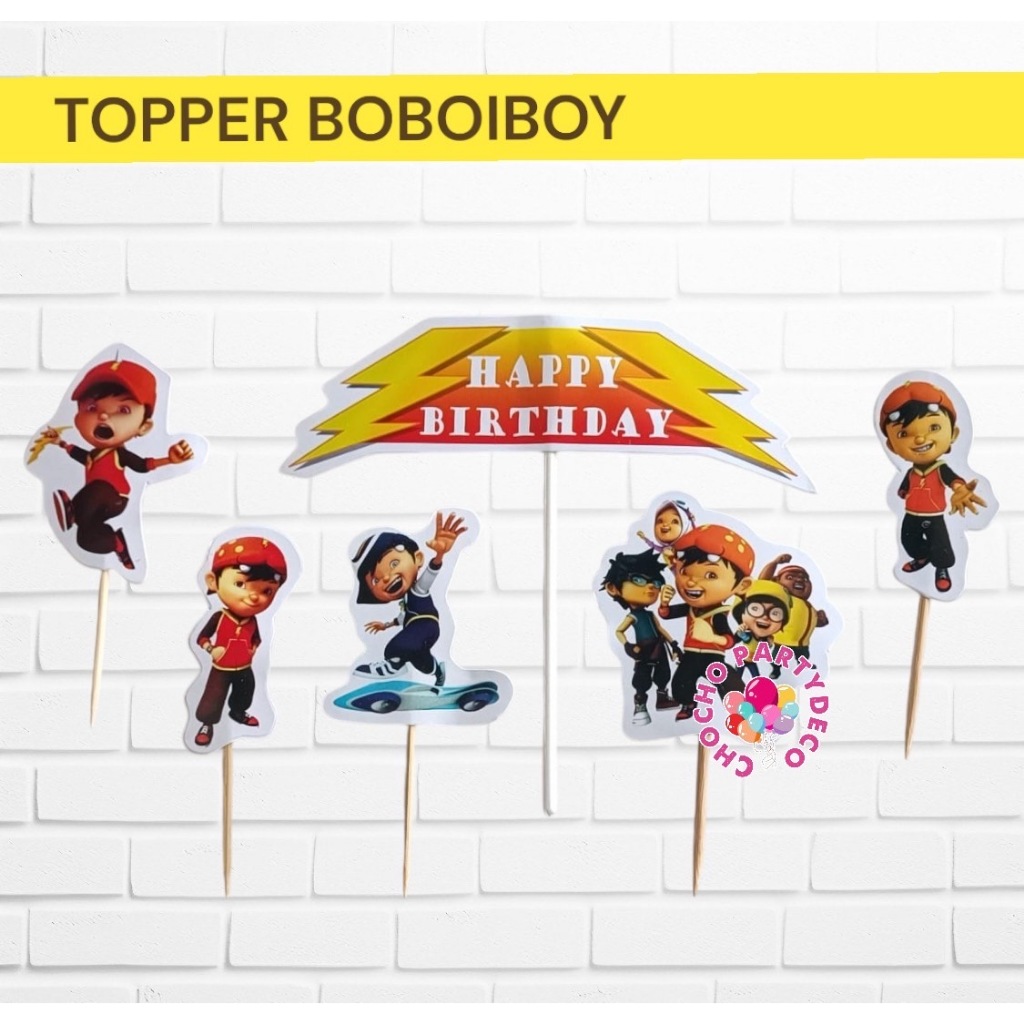 Topper BOBOIBOY / Topper Kue Boboiboy