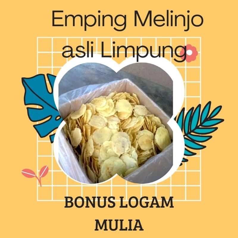 

Emping melinjo mentah asli Limpung 250 gr