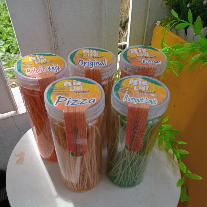 

Mie lidi siAmang7 kemasan toples 480ml varian asin