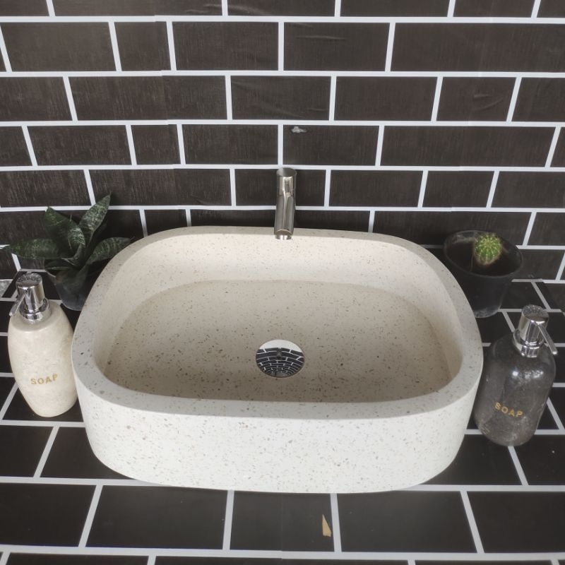 Wastafel Teraso Oval/Wastafel Kamar Mandi & Pedicure/Wastafel Cuci Tangan/Free Packing